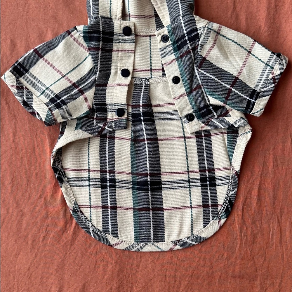 Stylish Plaid Dog Hoodie